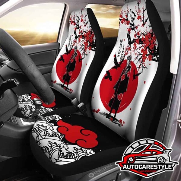 Akatsuki Itachi Car Seat Covers Custom Japan Style Anime Car Accessories Car Seat Covers Custom Car Accessories Car Interior Decorations