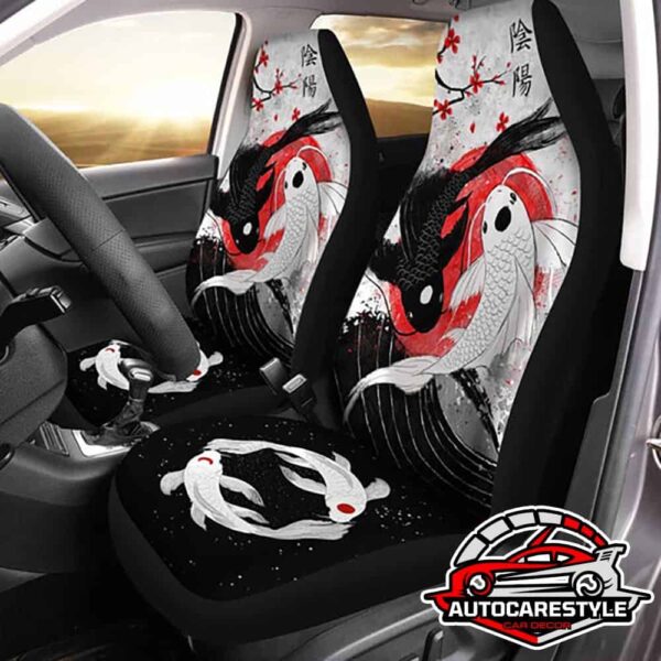 Amazing Koi Fish Car Seat Covers Custom Jing Jang Car Accessories Car Seat Covers Custom Car Accessories Car Interior Decorations