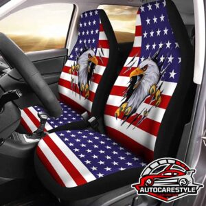 American Bald Eagle Car Seat Covers Custom Scratch Car Interior Accessories Car Seat Covers Custom Car Accessories Car Interior Decorations