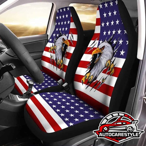 American Bald Eagle Car Seat Covers Custom Scratch Car Interior Accessories Car Seat Covers Custom Car Accessories Car Interior Decorations