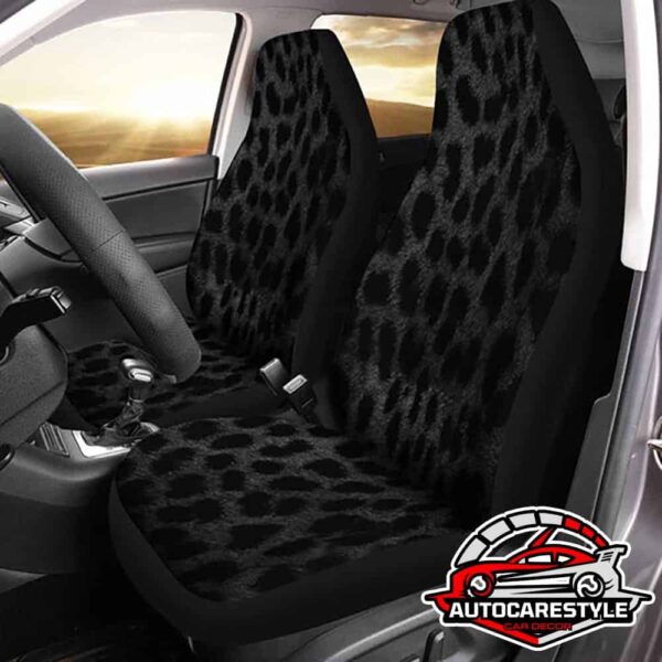 Black Leopard Print Car Seat Covers Print Custom Animal Car Accessories Car Seat Covers Custom Car Accessories Car Interior Decorations