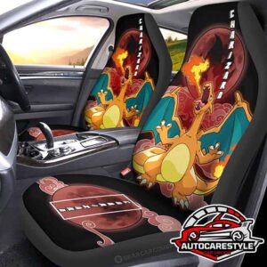 Charizard Car Seat Covers Custom Anime Car Accessories For Anime Fans Car Seat Covers Custom Car Accessories Car Interior Decorations