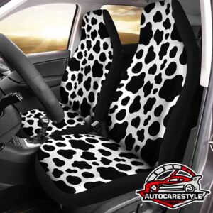 Cow Dairy Car Seat Covers Printed Custom Animal Skin Car Accessories Car Seat Covers Custom Car Accessories Car Interior Decorations