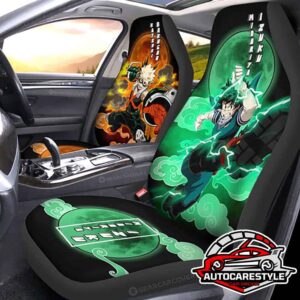 Deku And Bakugo Car Seat Covers Custom My Hero Academia Anime Car Accessories Car Seat Covers Custom Car Accessories Car Interior Decorations