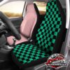 Demon Slayer Tanjiro And Giyuu Car Seat Covers Custom Uniform Anime Car Accessories Car Seat Covers Custom Car Accessories Car Interior Decorations