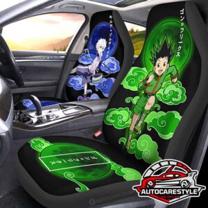 Gon Freecss And Killua Zoldyck Car Seat Covers Custom Hunter X Hunter Anime Car Accessories Car Seat Covers Custom Car Accessories Car Interior Decorations