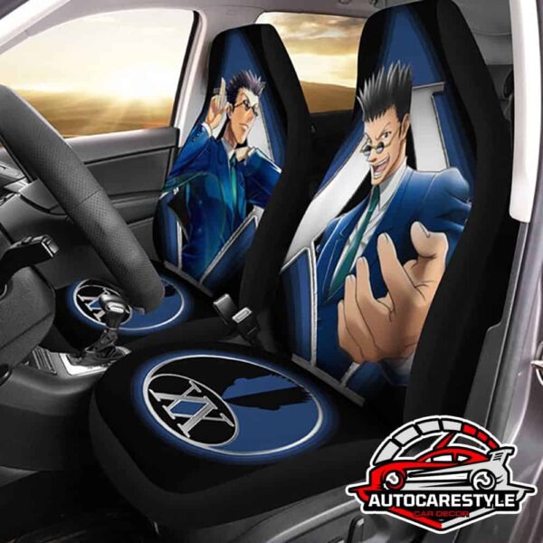 Anti-Slip Backing Leorio Paradinight Hunter X Hunter Anime Car Seat Covers Full Set