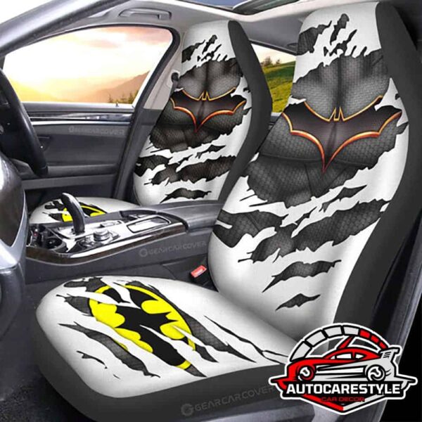 Batman Logo Car Seat Covers Full Set Car Seat Covers Family-Friendly