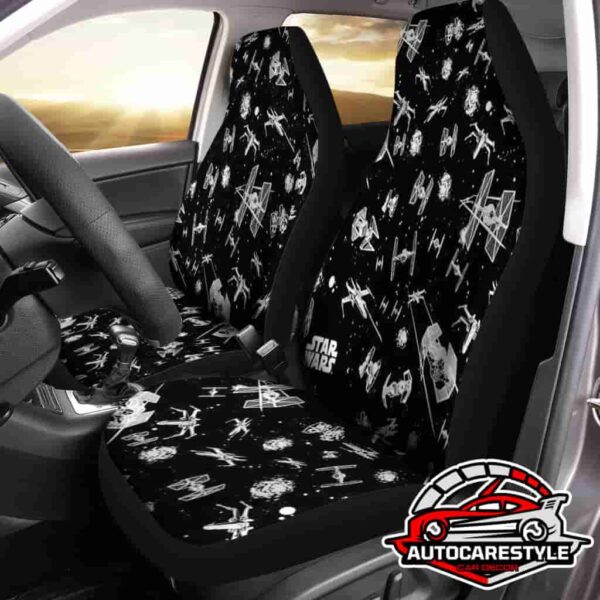 Easy to Install Star Wars Spaceships Starcraft And More Pattern Car Seat Covers Pet-Friendly Seat Covers