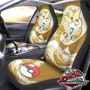 Easy to Install Togepi Pokemon Car Seat Covers Car Accessories