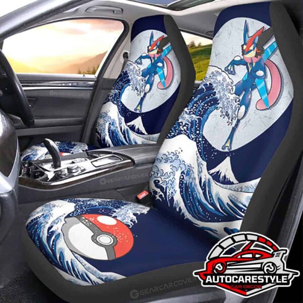 Greninja Pokemon Personalized Auto Accessories Car Seat Covers Custom Pokemon Car Accessories Gear Car Cover