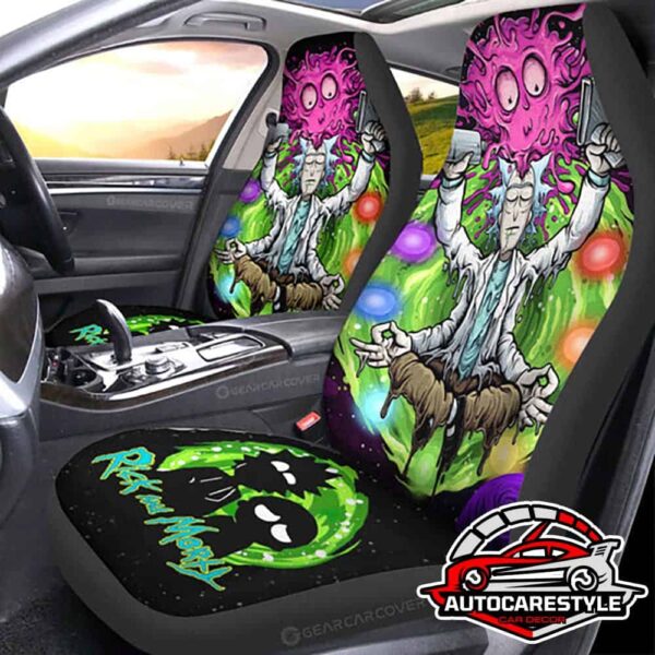 Heated Rick And Morty Funny Cartoon Seat Protectors Car Seat Covers