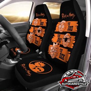 Odor-Free Rick And Morty Funny Cartoon Auto Seat Covers Car Seat Covers