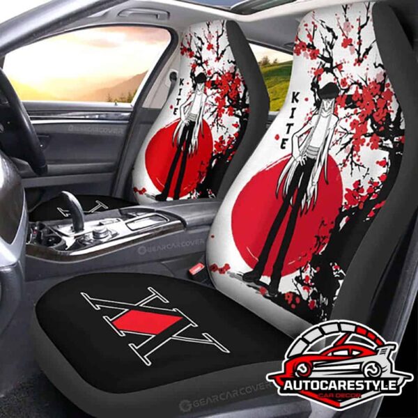 Padded Comfort Kite Japan Art Style Hunter x Hunter Anime Car Seat Covers Vintage Car Seat Covers