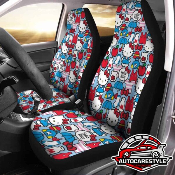 Pet-Friendly Hello Kitty Icon Pattern  Car Seat Covers Interior Car Covers