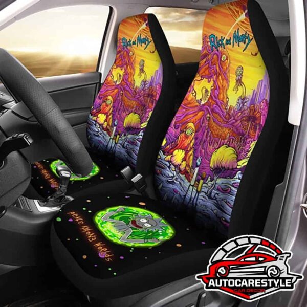 Scratch-Proof Rick And Morty Funny Cartoon Gear Car Cover Car Seat Covers